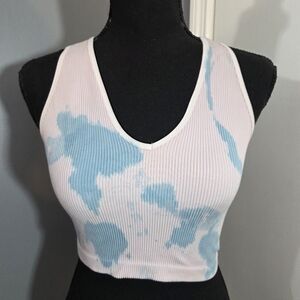Free People FP Movement Free Throw Tie Dye Ribbed Sports Bra M